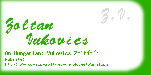 zoltan vukovics business card